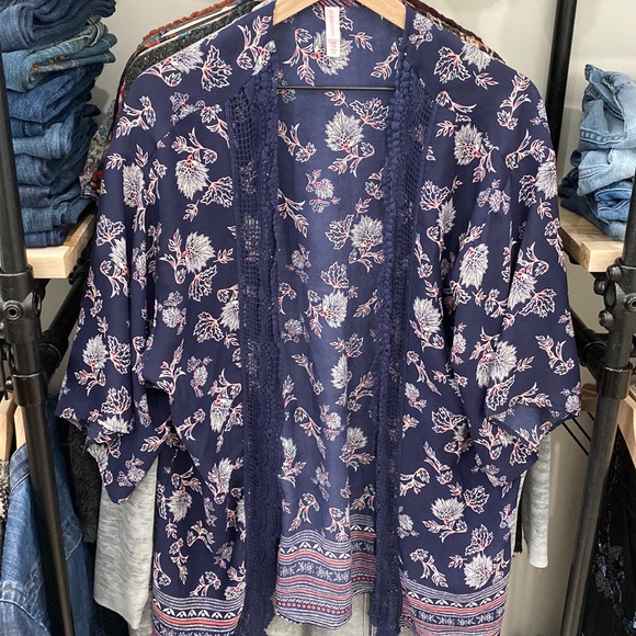Boho Kimono Cardigan - Picture 1 of 5